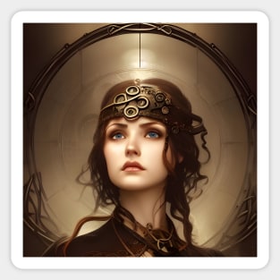 Celtic Gothic Steampunk engineer Sticker